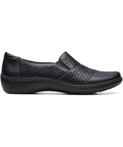 Womens Cora Drift Black Leather $30.88 Loafers & Slip-Ons