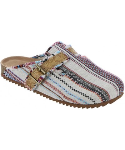 Picnic Tooled Womens Slip On 6 BM US Cream Multi $10.13 Mules & Clogs