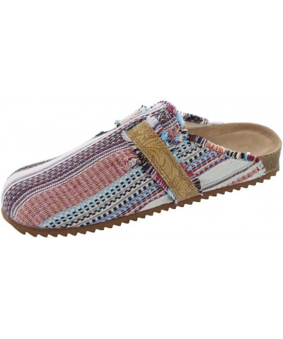 Picnic Tooled Womens Slip On 6 BM US Cream Multi $10.13 Mules & Clogs