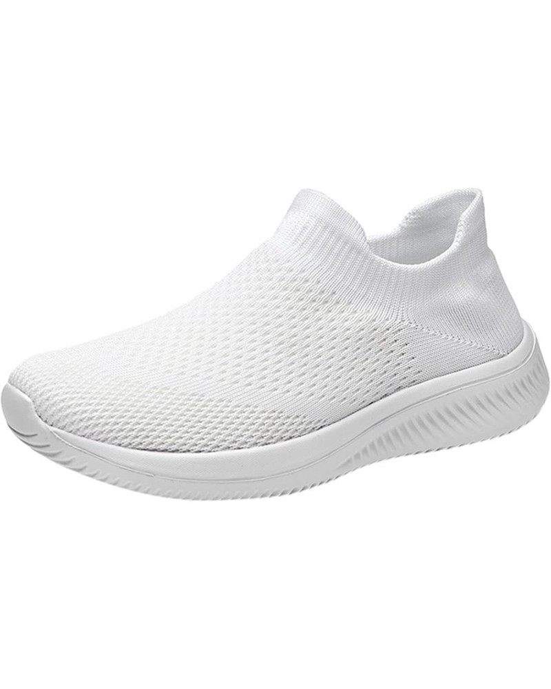 Women Athletic Running Shoes Mesh Sneakers Tennis Breathable Walking Gym Work Shoes Soft Shoes for Womens White $17.09 Athlet...