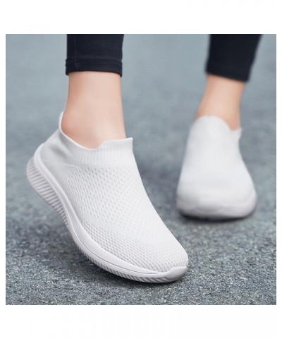 Women Athletic Running Shoes Mesh Sneakers Tennis Breathable Walking Gym Work Shoes Soft Shoes for Womens White $17.09 Athlet...