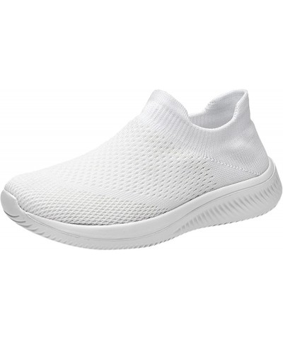 Women Athletic Running Shoes Mesh Sneakers Tennis Breathable Walking Gym Work Shoes Soft Shoes for Womens White $17.09 Athlet...