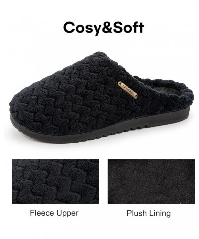 Women's Slip-On House Slippers Comfy Memory Foam Bedroom Shoes Black $16.23 Slippers