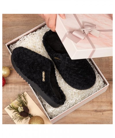 Women's Slip-On House Slippers Comfy Memory Foam Bedroom Shoes Black $16.23 Slippers