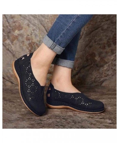 Wedge Slides for Women Platform Espadrilles Sandal Chunky Open Toe Crossbands Summer Beach Slip-on Shoes 127-zoxro-black-b $1...