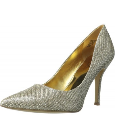 Womens Flax Pointed Toe Dress Pump Gold Glitter $35.20 Pumps