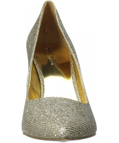 Womens Flax Pointed Toe Dress Pump Gold Glitter $35.20 Pumps