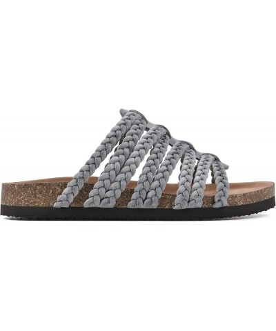 Women's Hamza Sandal Ltblue/Leather $15.74 Sandals