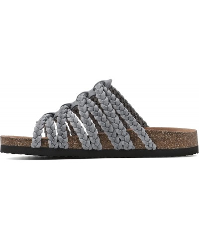 Women's Hamza Sandal Ltblue/Leather $15.74 Sandals