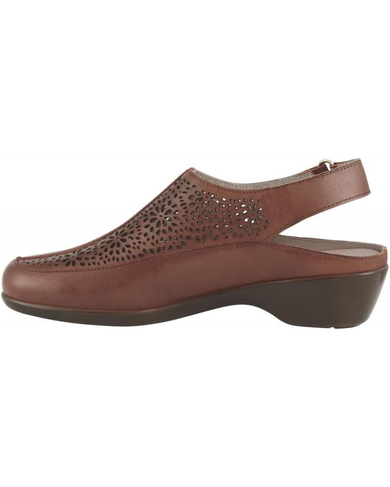 Womens Dawn Casual Slingback Shoes Brown $37.90 Mules & Clogs