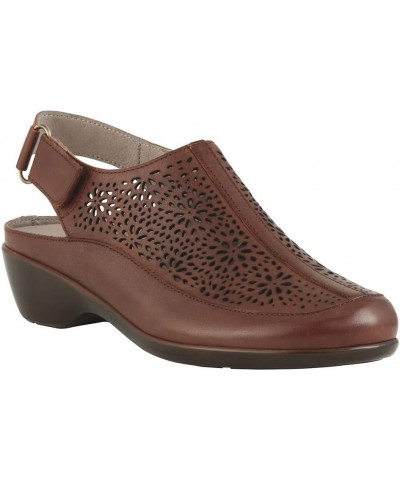 Womens Dawn Casual Slingback Shoes Brown $37.90 Mules & Clogs