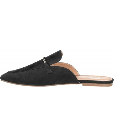 Womens Ameena Slip On Square Toe Mules Flats Black $19.20 Flats