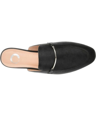 Womens Ameena Slip On Square Toe Mules Flats Black $19.20 Flats