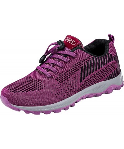 Women's Walking Lightweight Tennis Fashion Sneakers Sports Workout Gym Shoes for Running - Girls Sneakers Purple-3 $18.64 Ath...