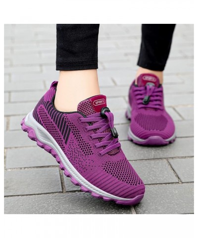 Women's Walking Lightweight Tennis Fashion Sneakers Sports Workout Gym Shoes for Running - Girls Sneakers Purple-3 $18.64 Ath...