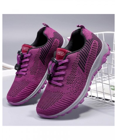 Women's Walking Lightweight Tennis Fashion Sneakers Sports Workout Gym Shoes for Running - Girls Sneakers Purple-3 $18.64 Ath...