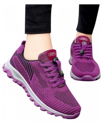 Women's Walking Lightweight Tennis Fashion Sneakers Sports Workout Gym Shoes for Running - Girls Sneakers Purple-3 $18.64 Ath...