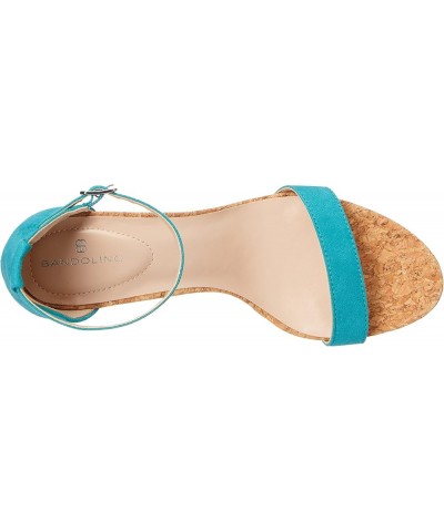 Women's Armory Heeled Sandal Capri Blue Suede $15.58 Sandals