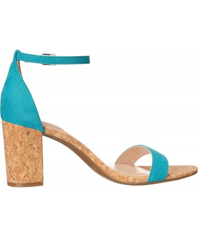 Women's Armory Heeled Sandal Capri Blue Suede $15.58 Sandals