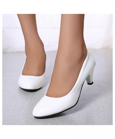 Womens Mules Flats Sandal Arch Support Cushioned Thick Sole Summer Two Strap Beach Open Toe Heeled Sandals Shoes 30-htrns-whi...