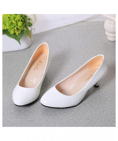 Womens Mules Flats Sandal Arch Support Cushioned Thick Sole Summer Two Strap Beach Open Toe Heeled Sandals Shoes 30-htrns-whi...