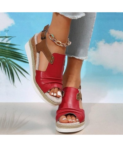 Orthopedic Wide Width Sandals for Women Flat Sandals For Plantar Fasciitis Arch Support Platform Sandals Heels for Women Y-re...