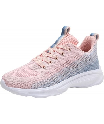 Outdoor Sports Climbing Hiking Shoes Waterproof Breathable Trekking Sneakers for Women Men Z 13-pink $14.24 Outdoor Shoes