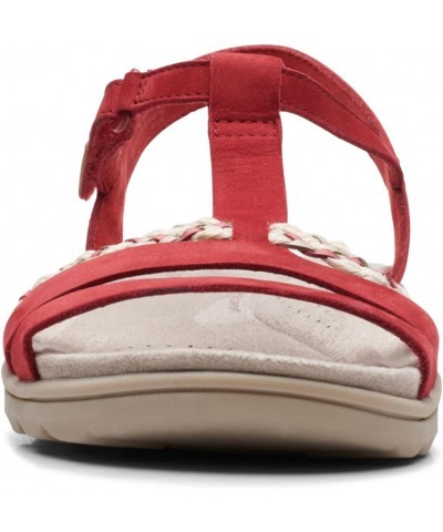 Women's Sports Sandal Red Nubuck $56.76 Outdoor Shoes