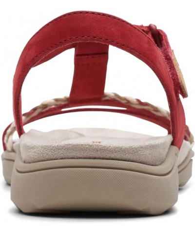 Women's Sports Sandal Red Nubuck $56.76 Outdoor Shoes