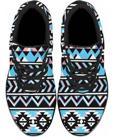 African Shoes for Men Women Running Sneakers Tribal Print Comfort Lightweight Walking Tennis Shoes Aztec Tribal Black 26 $35....