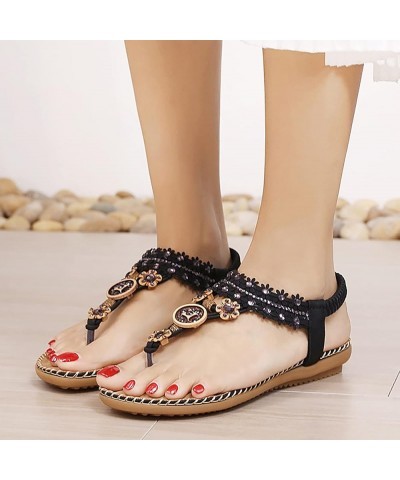 Women Platform Sandals Slippers Lace-Up Heels Open Toe Strappy Sandals Pump Sandals Lightweight Sandals Shoes Black $15.36 Sa...