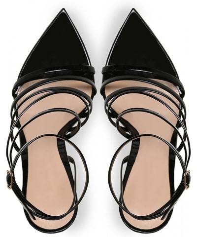 Buckle Stiletto Shoes 39 Black $35.32 Pumps