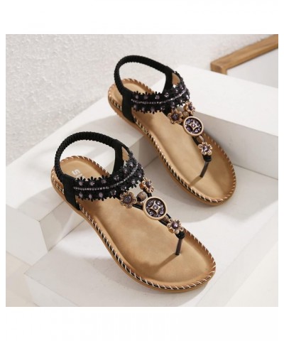 Women Platform Sandals Slippers Lace-Up Heels Open Toe Strappy Sandals Pump Sandals Lightweight Sandals Shoes Black $15.36 Sa...