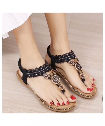 Women Platform Sandals Slippers Lace-Up Heels Open Toe Strappy Sandals Pump Sandals Lightweight Sandals Shoes Black $15.36 Sa...