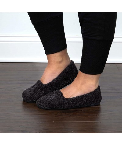 Women's Rebecca Lightweight Cozy Memory Foam Closed Back Slipper with Wide Widths Aubergine Chenille $15.67 Slippers