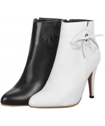 Women Ankle Boots White $23.97 Boots