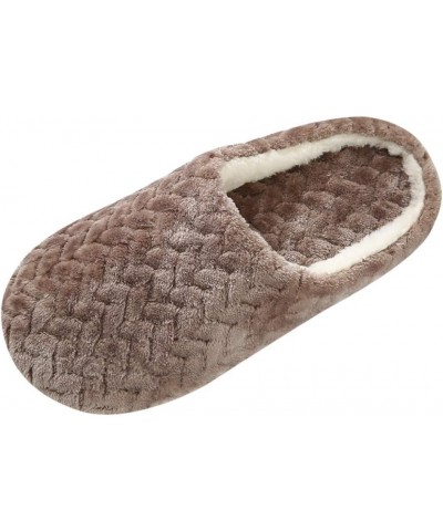 Matching Bedroom Slippers for Couples Waterproof Snow Slippers House Slippers for Women Fluffy Slippers for Men Memory Foam C...