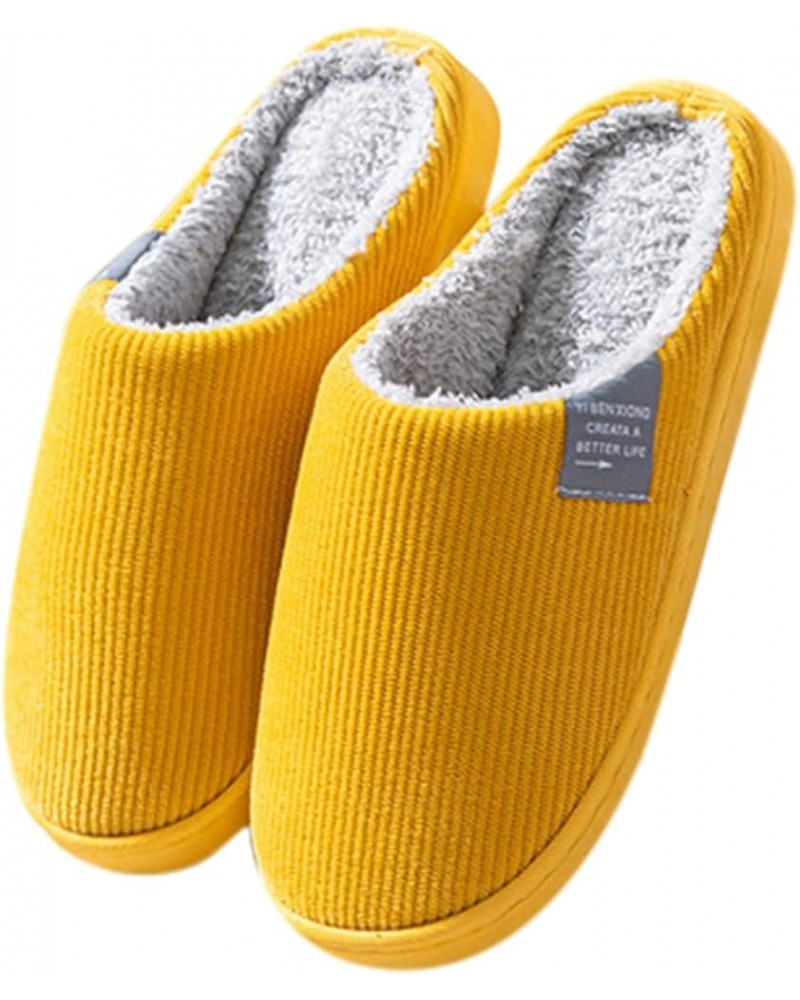 Leather House Slippers for Men Indoor Outdoor Winter Indoor Outdoor Slippers Soft Sole Slippers for Ladies Plush Sneaker Slip...