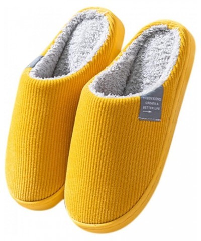 Leather House Slippers for Men Indoor Outdoor Winter Indoor Outdoor Slippers Soft Sole Slippers for Ladies Plush Sneaker Slip...