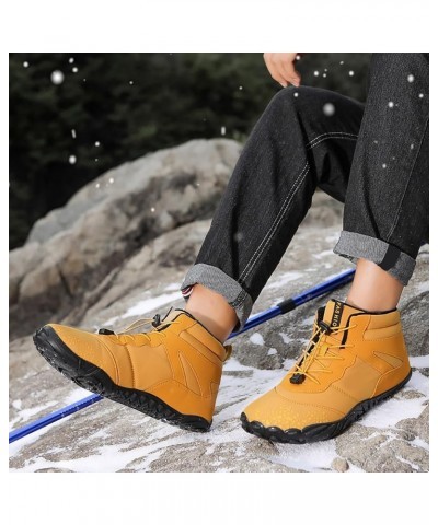 Ankle Boots for Women No Heel,Womens thick Warm Hiking Boots Fashion Booties Lightweight Walking Short Bootie Slip On Vintage...