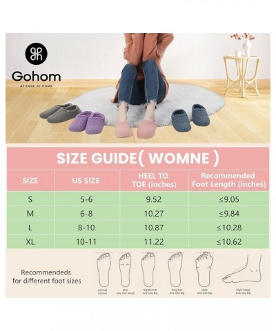 Cozy Slippers for Women, Fuzzy Memory Foam Shoes for Warm Indoor Comfort Purple $12.75 Slippers