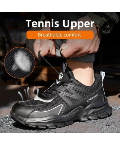 Steel Toe Shoes for Men Women Work Shoes Sneakers Comfortable Lightweight Safety Shoes Puncture Proof Slip Resistant Work Uti...