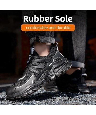 Steel Toe Shoes for Men Women Work Shoes Sneakers Comfortable Lightweight Safety Shoes Puncture Proof Slip Resistant Work Uti...