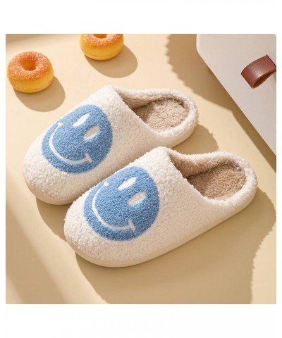 Smile Face Slippers Indoor Outdoor,Smile Happy Face Slippers,Retro Slippers for Women House Soft Fluffy Slides,Smile Cushion ...