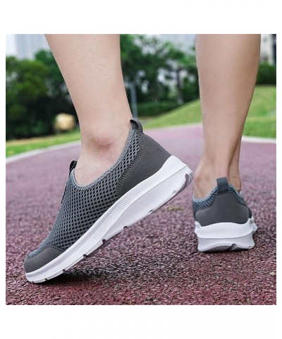 Women's platform Sandals sneakers Open Toe Breathable Flat Sandal Solid Mesh Fish Mouth Sandals Shoe Buckle Ankle Strap 08_gr...