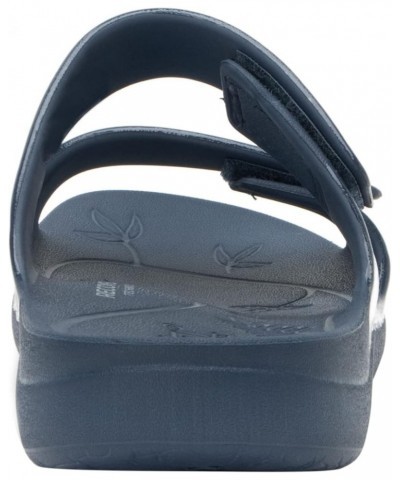 Alegria Women Orbyt Double Strap Lightweight Recovery Slide Sandal With Arch Support Navy Gloss $18.92 Sandals