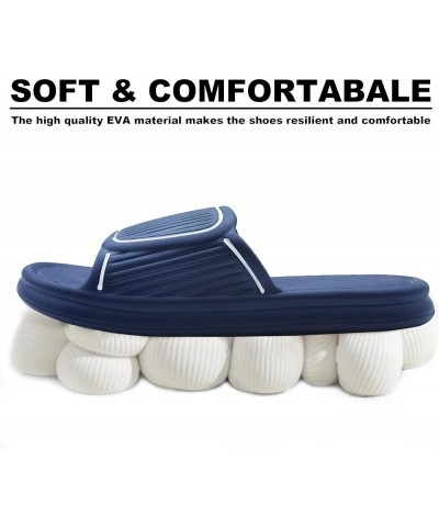 Cloud Slides for Women and Men Pillow House Memory Slippers, Non-Slip Shower Shoes, Cushioned Thick Sole Sandals Fit Bathroom...