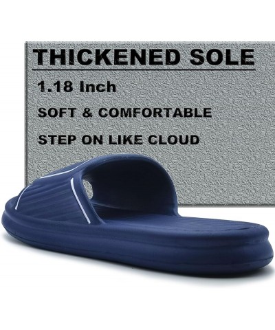 Cloud Slides for Women and Men Pillow House Memory Slippers, Non-Slip Shower Shoes, Cushioned Thick Sole Sandals Fit Bathroom...