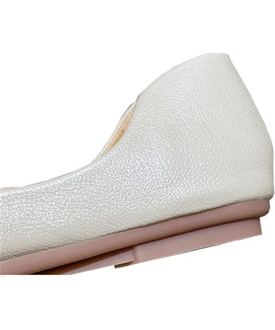 Women's Ballerinas, Walking Flats Shoes, Casual Dolly Shoes, You Can Wear Daily, Such As Walking, Shopping White $29.59 Flats