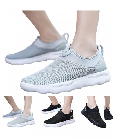 Women Sneakers Fashion Summer New Pattern Simple Solid Mesh Breathable Comfortable Thick Sole Soft Sole Women White $15.00 Fa...